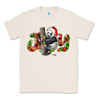 Natural panda joy christmas Classic Tee - LillyAllenDesigns