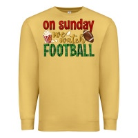 Antique Gold on sunday we watch football Premium Sweatshirt - BundleAndBundleShop