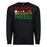 Black on sunday we watch football Premium Sweatshirt - BundleAndBundleShop