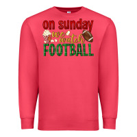 Cardinal on sunday we watch football Premium Sweatshirt - BundleAndBundleShop
