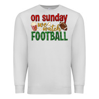 Dove Grey on sunday we watch football Premium Sweatshirt - BundleAndBundleShop