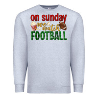 Heather Grey on sunday we watch football Premium Sweatshirt - BundleAndBundleShop