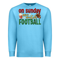 Ocean Blue on sunday we watch football Premium Sweatshirt - BundleAndBundleShop