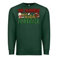 Sports Green on sunday we watch football Premium Sweatshirt - BundleAndBundleShop