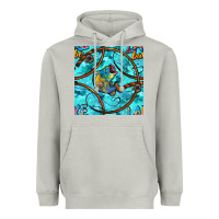 Moon Dust Lake Babe And Fish With Camouflage Seamless Pattern Heavyweight Hoodie - BundleAndBundleShop