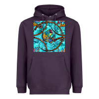 Plum Lake Babe And Fish With Camouflage Seamless Pattern Heavyweight Hoodie - BundleAndBundleShop
