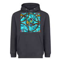 Smoke Lake Babe And Fish With Camouflage Seamless Pattern Heavyweight Hoodie - BundleAndBundleShop