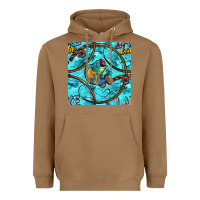 Toasted Coconut Lake Babe And Fish With Camouflage Seamless Pattern Heavyweight Hoodie - BundleAndBundleShop