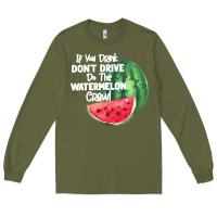 Army Green Watermelon Crawl Long Sleeve Tee - Bettercallsaul