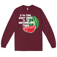 Burgundy Watermelon Crawl Long Sleeve Tee - Bettercallsaul