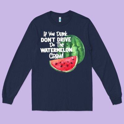 Watermelon Crawl Long Sleeve Tee Designed By Bettercallsaul