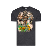 Vintage Black Western with Crosses Vintage Tee - LillyAllenDesigns