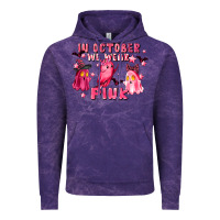 Cloud Purple in october we wear pink Vintage Hoodie - LillyAllenDesigns