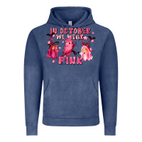Vintage Denim in october we wear pink Vintage Hoodie - LillyAllenDesigns