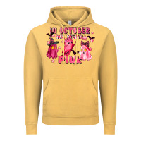 Vintage Mustard in october we wear pink Vintage Hoodie - LillyAllenDesigns