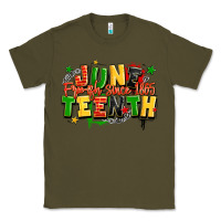 Army Green juneteenth free ish since 1865 Classic Tee - LillyAllenDesigns