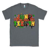 Charcoal Heather juneteenth free ish since 1865 Classic Tee - LillyAllenDesigns