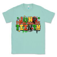 Seafoam juneteenth free ish since 1865 Classic Tee - LillyAllenDesigns