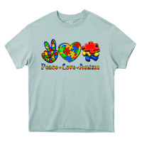 Arona Peace Love Autism Heavy Core Tee - Jasminsmagicworld