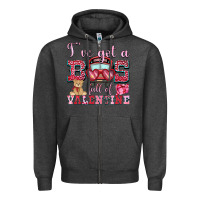 Charcoal Heather i've got a bus full of valentine Zipper Hoodie - OliviaCreatesArt