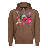 Chestnut i've got a bus full of valentine Zipper Hoodie - OliviaCreatesArt