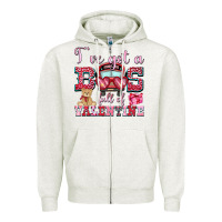 Oatmeal Heather i've got a bus full of valentine Zipper Hoodie - OliviaCreatesArt