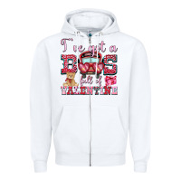 White i've got a bus full of valentine Zipper Hoodie - OliviaCreatesArt