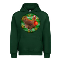 Forest Green new hampshire red chicken christmas Urban Hoodie - LillyAllenDesigns