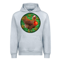 Heather Grey new hampshire red chicken christmas Urban Hoodie - LillyAllenDesigns