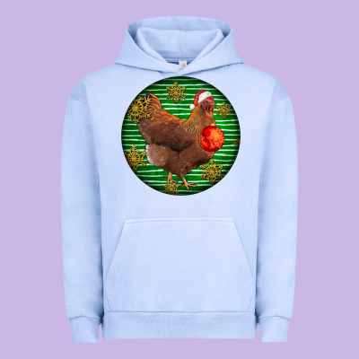 New Hampshire Red Chicken Christmas Urban Hoodie Designed By Lillyallendesigns