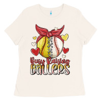 Bone busy raising ballers Ladies Tee - MaliasSmallBusiness