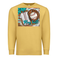 Antique Gold Baseball Play Ball With Leopard Mousepad Premium Sweatshirt - BundleAndBundleShop