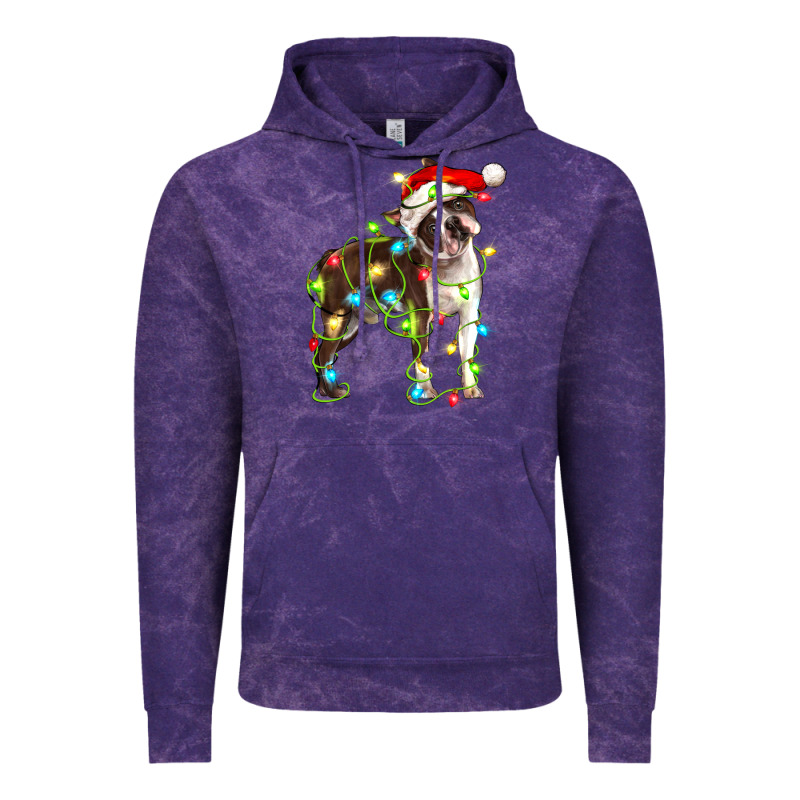 Christmas Chocolate Boston Terrier Vintage Hoodie by LillyAllenDesigns | Teevron