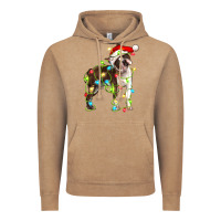 Vintage Coffee christmas chocolate boston terrier Vintage Hoodie - LillyAllenDesigns