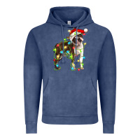 Vintage Denim christmas chocolate boston terrier Vintage Hoodie - LillyAllenDesigns