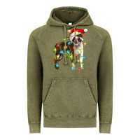 Vintage Olive christmas chocolate boston terrier Vintage Hoodie - LillyAllenDesigns