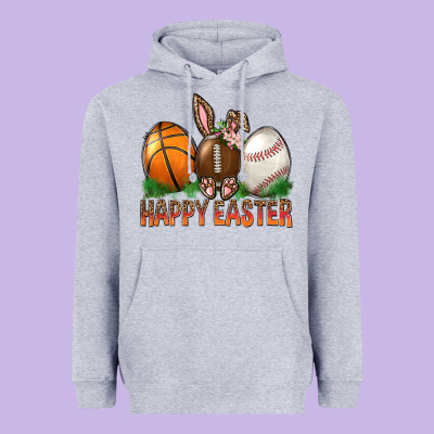 Happy Easter Sports Heavyweight Hoodie Designed By Bundleandbundleshop