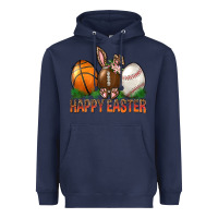 Navy Happy Easter Sports Heavyweight Hoodie - BundleAndBundleShop