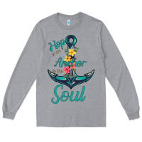 Heather Grey Hope is the Anchor Long Sleeve Tee - Bettercallsaul