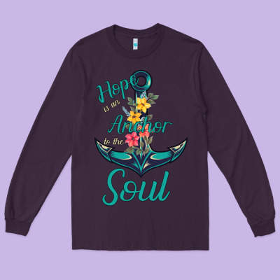 Hope Is The Anchor Long Sleeve Tee Designed By Bettercallsaul