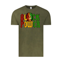 Vintage Olive Juneteenth Lion King Black Power Vintage Tee - LillyAllenDesigns