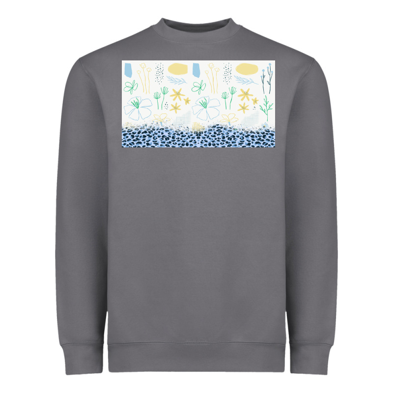 Doodle Flowers Sippy Cup Tbs Heavyweight Sweatshirt by TumblerDesignByShophia | Teevron