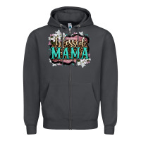 Smoke blessed mama Zipper Hoodie - OliviaCreatesArt