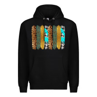 Black western brushstrokes Premium Hoodie - OliviaCreatesArt
