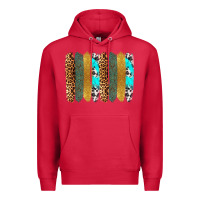 Cardinal western brushstrokes Premium Hoodie - OliviaCreatesArt