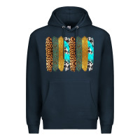 Navy western brushstrokes Premium Hoodie - OliviaCreatesArt