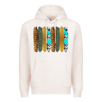 Pale Pink western brushstrokes Premium Hoodie - OliviaCreatesArt
