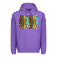 Purple western brushstrokes Premium Hoodie - OliviaCreatesArt