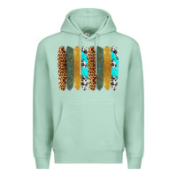 Seafoam western brushstrokes Premium Hoodie - OliviaCreatesArt