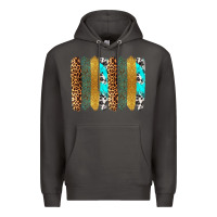 Smoke western brushstrokes Premium Hoodie - OliviaCreatesArt